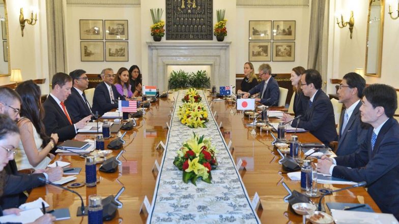 World News | Foreign Secy Misri Hosts Quad Sherpas Meeting; Discussions Focused on Indo-Pacific Security, Emerging Tech, Economic Cooperation