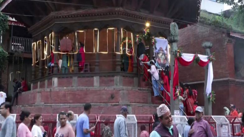 India News | Seeking Solace Amid Tragedy: Devotees Gather At Krishna Mandir in Kathmandu for Janmashtami Celebration Amid Relief Efforts After Deadly Floods