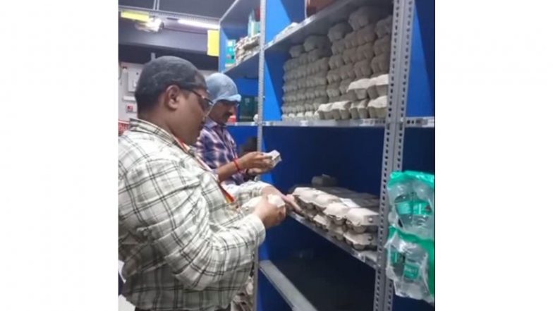India News | Karnataka Food Safety Dept Inspects Online Retailer Facility After Worms Found in Eggs in Mangaluru