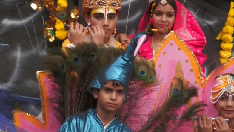 India News | J-K: Devotees Join Shobha Yatra in Udhampur Amid Janmashtami Festivities
