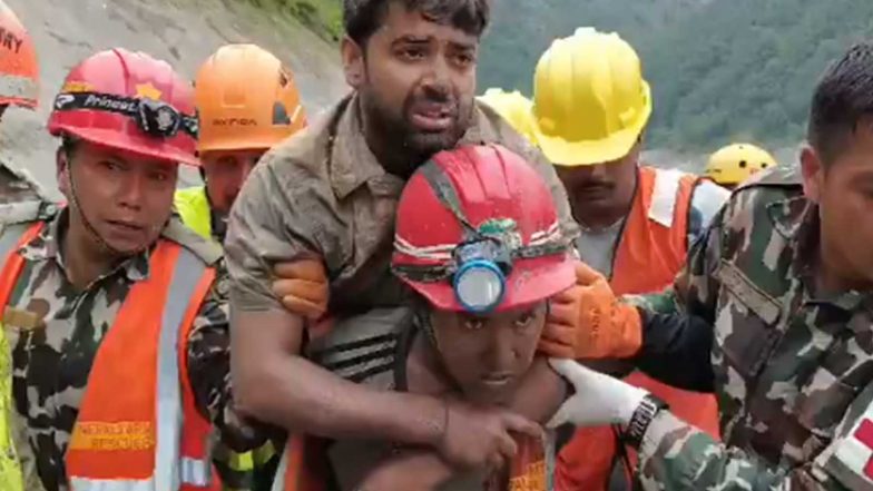 World News | Rescue Workers Establish Communication with People Trapped Inside Trishuli 3A Hydel Project Tunnel, One Rescued