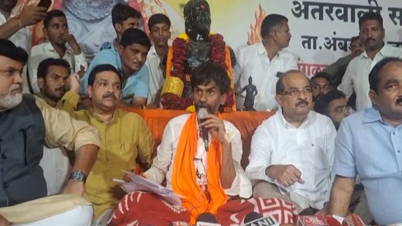 India News | Maratha Quota Row: Maharashtra Ministers Meet Manoj Jarange, Urge Him to End Hunger Strike; Activist Stands Firm