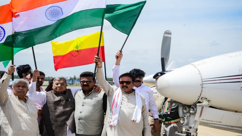 India News | Karnataka Water Resources Minister Flags off Cloud Seeding Operation at HAL Airport Amid Drought Situation