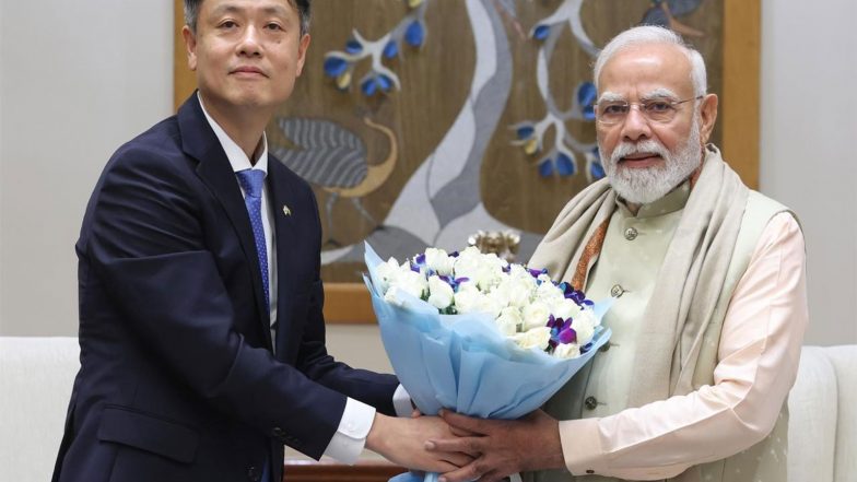 Business News | KRAFTON Chairman Byung Gyu Chang Meets Prime Minister Narendra Modi, Reaffirms Long-Term Commitment to India
