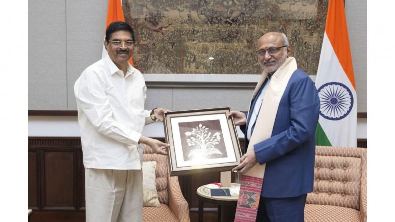 India News | Odisha Governor Meets Vice-President Radhakrishnan, Discusses State Development