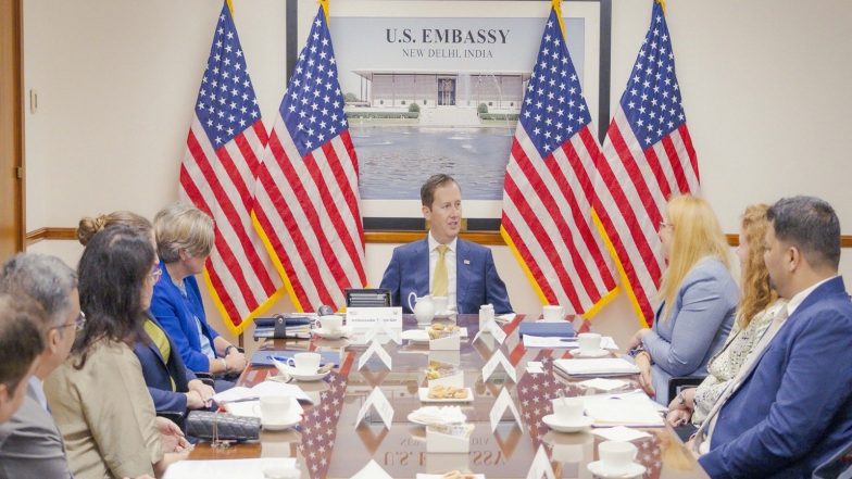 World News | US Envoy Sergio Gor Meets American MedTech Companies to Boost India Health Ties
