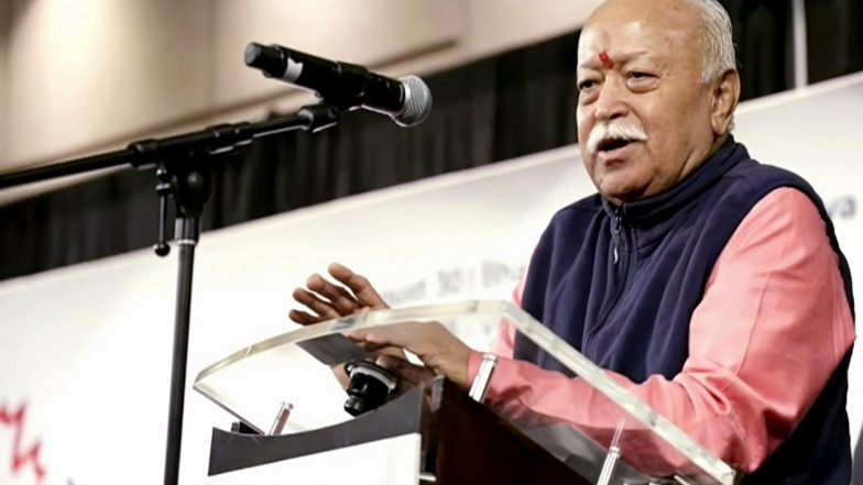 World News | RSS Chief Mohan Bhagwat in London After the US and Canada as Part of His Centenary Outreach Tour