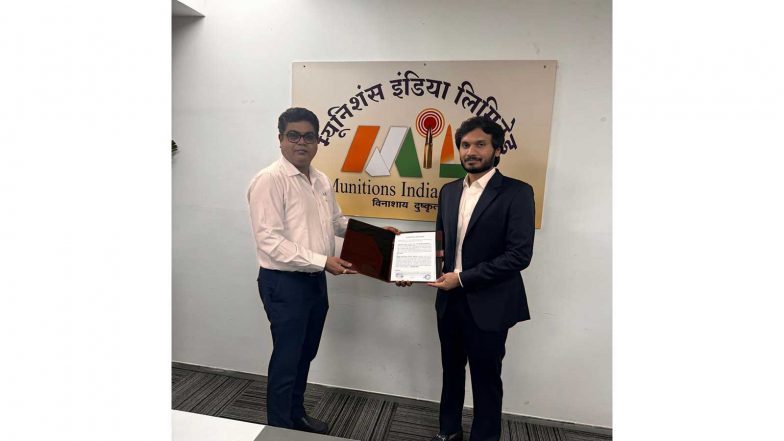Business News | Munitions India-Drogo Aerospace Sign MoU for Loitering Munition, UAV Systems
