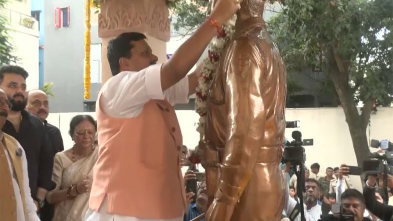 India News | Nitin Nabin Revisits Alma Mater, Unveils Late Acharya Kishore Kunal's Statue at Gyan Niketan on Teachers' Day