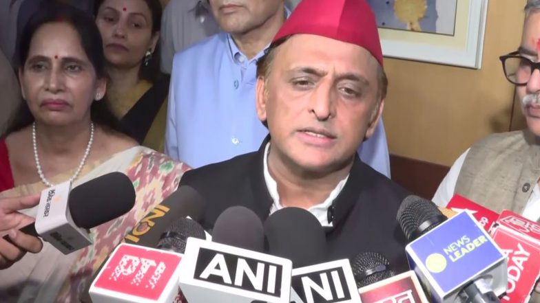 India News | “Those Who Demolish Religious Places Can Never Be Sanatani”: Akhilesh Yadav on Saharanpur Mosque Demolition