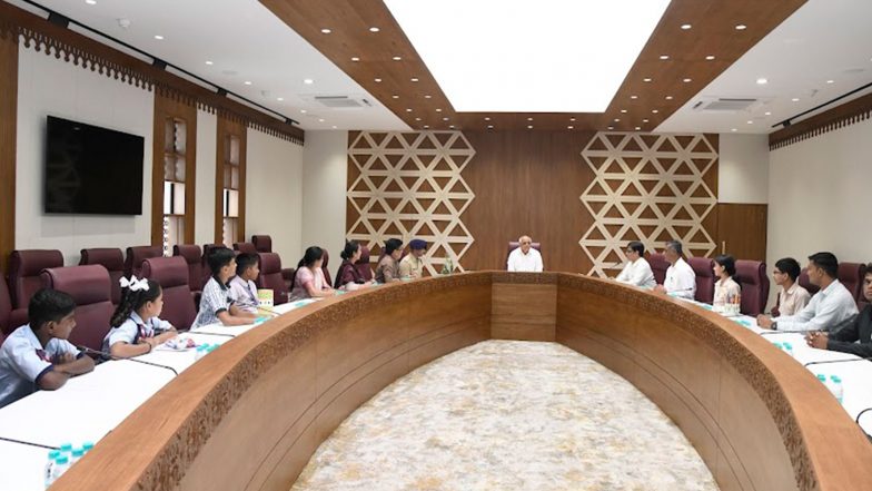 India News | Gujarat CM Bhupendra Patel Contributes to Teachers' Welfare Fund; Extends Gratitude Towards Teachers