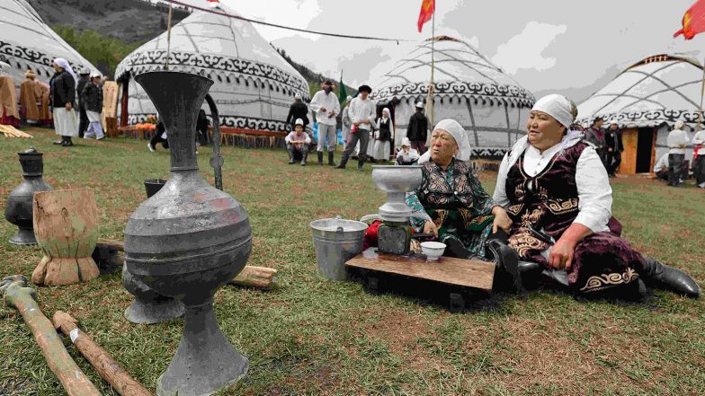 Sports News | World Nomad Games: 16 Stone Sculptures Installed at Centre for Nomadic Civilisation