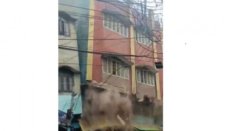 India News | Moradabad: Mishap Averted as Dilapidated Building Collapses Day After Administration Seals It