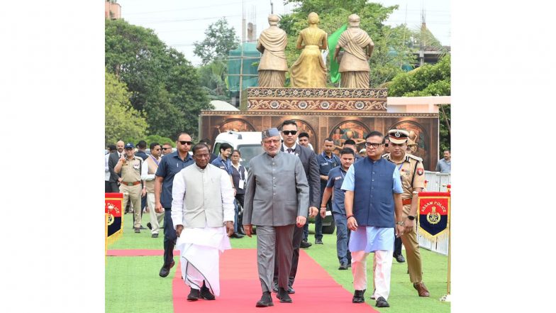 India News | Assam CM Attends Golden Jubilee Celebrations of Geetanagar College with Vice-President, Governor
