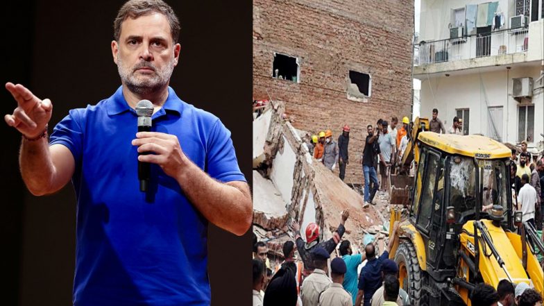 India News | Student's Life is Precious: Rahul Gandhi on Satya Niketan Collapse; Flags Lack of 'good' Hostels