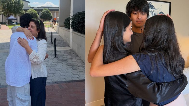 Entertainment News | ‘Jao Jee Lo Apni Zindagi’: Farah Khan Gets Emotional as Triplets Move to US for Studies