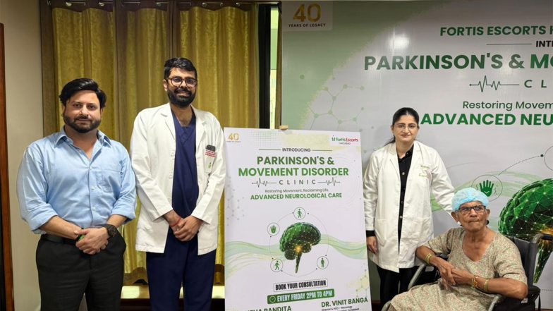 Business News | Fortis Escorts Faridabad Launches Faridabad's First Dedicated Parkinson's and Movement Disorders Clinic