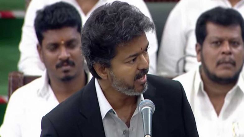 India News | Tamil Nadu CM Vijay’s Gesture Towards DMK MLA Draws Appreciation in Assembly
