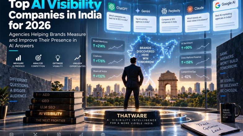 Business News | Top AI Visibility Companies in India for 2026: Agencies Helping Brands Measure and Improve Their Presence in AI Answers