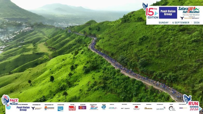 Business News | Satara Comes Alive for the Milestone 15th Edition of Punit Balan Group Satara Hill Half Marathon Powered by TechnoSport