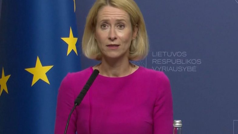 World News | Europe Should Not Give Without Getting Anything in Return in Ukraine Peace Deal: Kaja Kallas