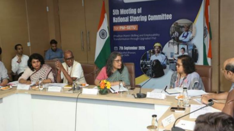 Business News | PM-SETU Approves Rs 735.70 Crore Plans for ITI Clusters in Rajasthan, UP, Telangana