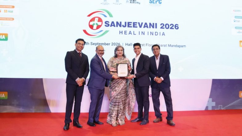 Business News | Shinon Healthcare Receives Honors at Sanjeevani 2026 for Medical Value Travel Leadership, Advancing the 'Heal in India' Vision