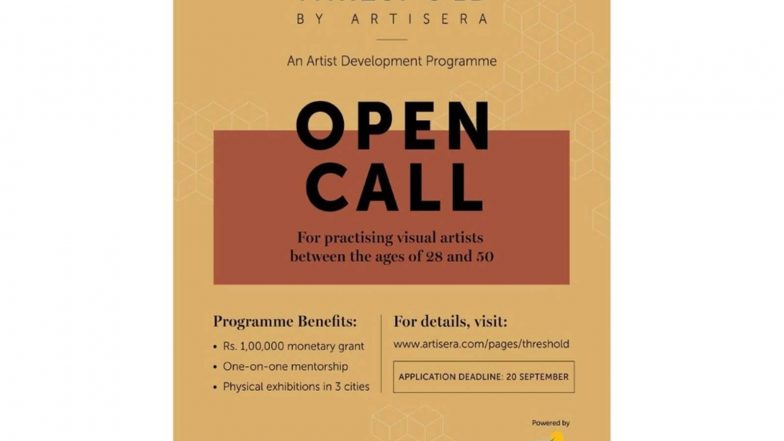 Business News | Brigade Group Partners with Artisera for THRESHOLD, an Artist Development Programme Supporting Indian Artists Through Grants, Mentorship & Exhibitions