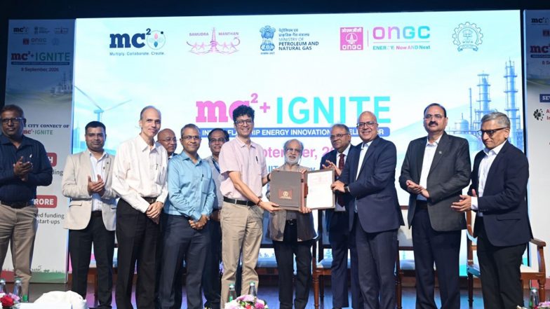 Business News | IIT Bombay, SINE, MC²⁺ Foundation Sign MoU to Support Energy Startups; ONGC to Collaborate