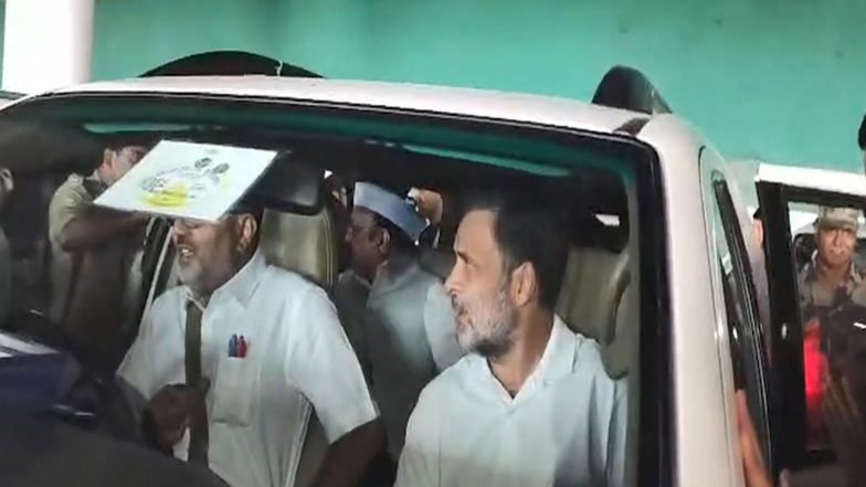 India News | Rahul Gandhi Begins His Two-day Rae Bareli Visit, to Interact with Sarafa Traders