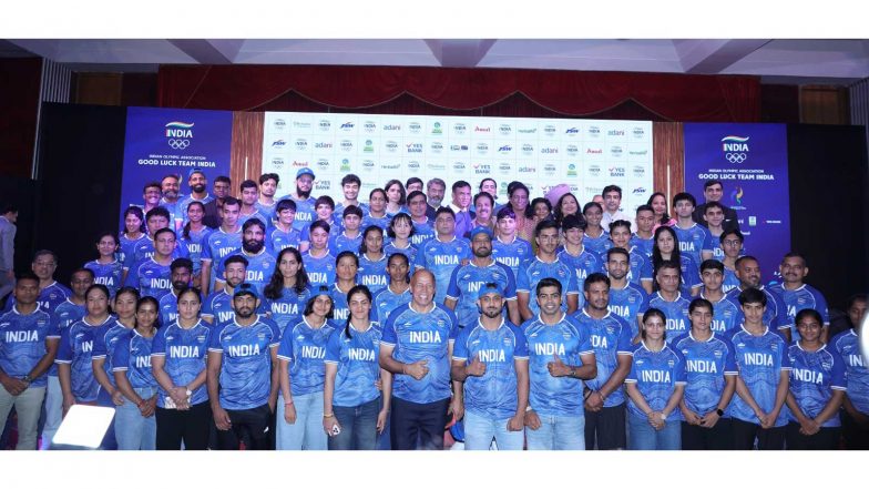 Sports News | India’s Asian Games Contingent Receives Grand Send-off Ahead of Aichi-Nagoya Campaign