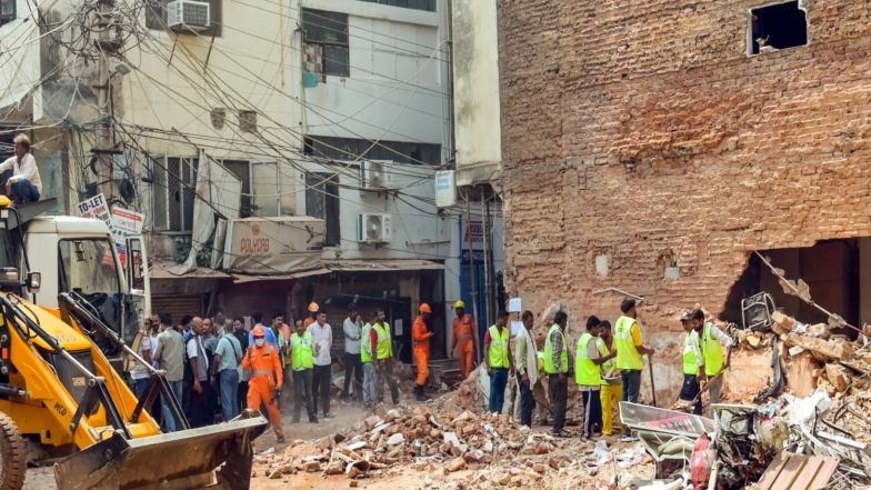 India News | Two Discharged, One Critical in ICU Following Satya Niketan PG Collapse