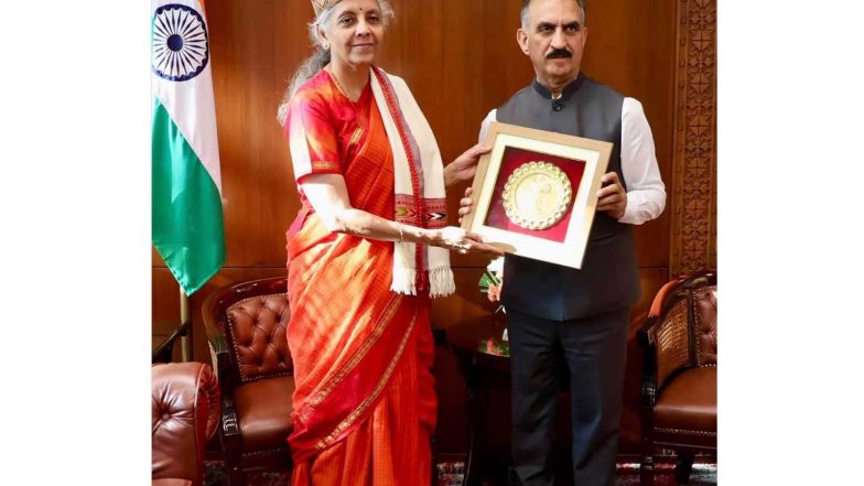 India News | Himachal CM Meets Union Finance Minister, Seeks Additional Financial Assistance, Additional Borrowing Limit for State