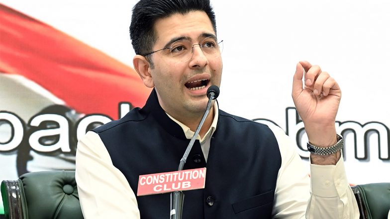India News | Raghav Chadha Dismisses AAP Allegations over Voter Registration as Baseless, Says He Followed ECI Procedures