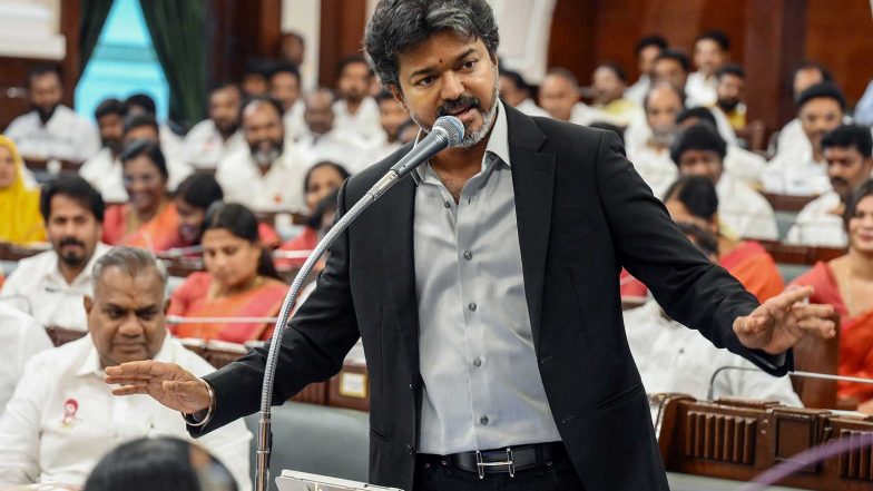 India News | Vijay's MISA, Sarkaria References Trigger Political Row in Tamil Nadu Assembly; CM Says Gesture Was Inadvertent