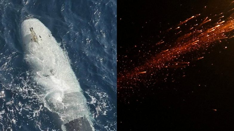 World News | Iran Launches Missiles at Jordan, Claims to Trap ‘mysterious US Underwater Toy' in Hormuz; Oil Prices Rise