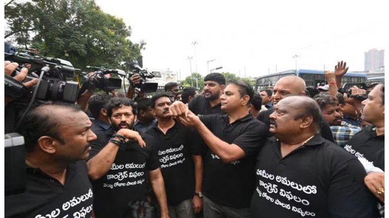 India News | FIR Filed Against BRS Leaders for Allegedly Misbehaving with Women Constables at Telangana Assembly Gate