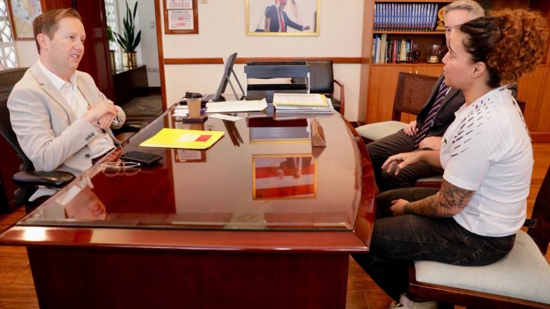 Sports News | US Ambassador Sergio Gor Meets MMA Star Puja Tomar, Calls Her Journey an Inspiration