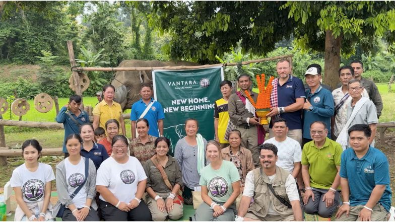 India News | Vantara and Mandalao Elephant Conservation Launch Elephant Conservation Programme in Laos