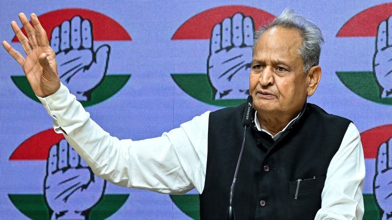 India News | Ashok Gehlot Says Congress Will Win Mandate in Rajasthan Civic Polls, Targets BJP Government