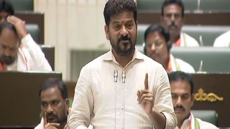 India News | Telangana CM Revanth Reddy Slams KCR for His ‘feudal’ Approach Towards Dalit Speaker, Community