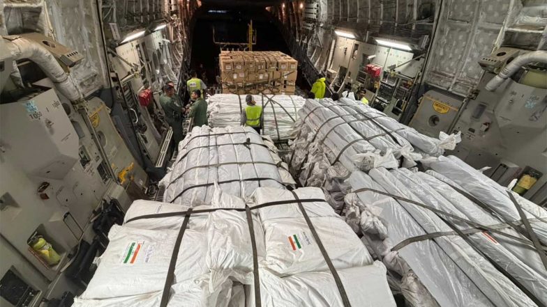 World News | India Ramps Up Nepal Flood Relief with 8th Aid Flight, Specialised Tunnel Team and Forensic Experts