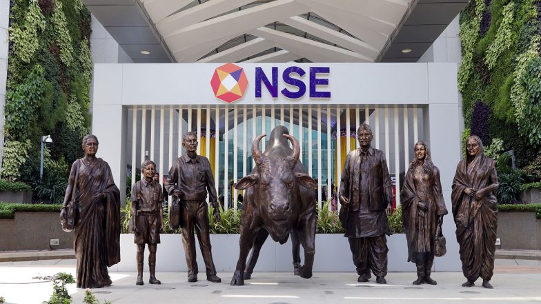 Business News | Sensex, Nifty Edge Up in Green Despite Brent Crude Breaching USD 100 Mark
