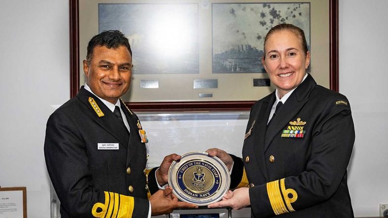 World News | India-Australia Naval Partnership Deepens During Visit of CNS Admiral Krishna Swaminathan to Sydney 