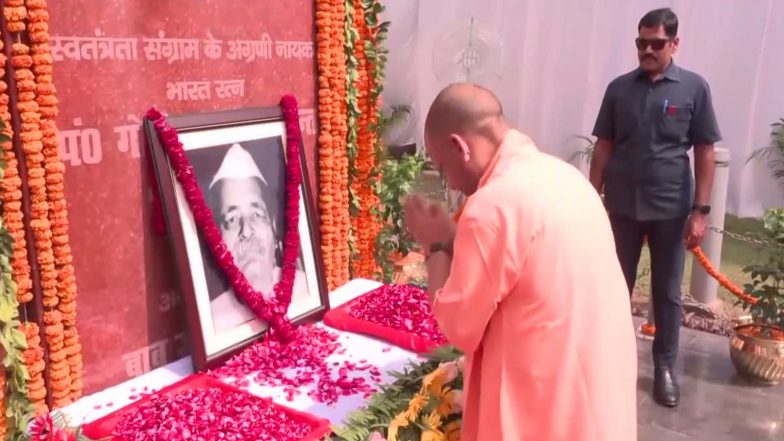 India News | Yogi Adityanath Pays Tribute to UP's First CM Govind Ballabh Pant on His 139th Birth Anniversary