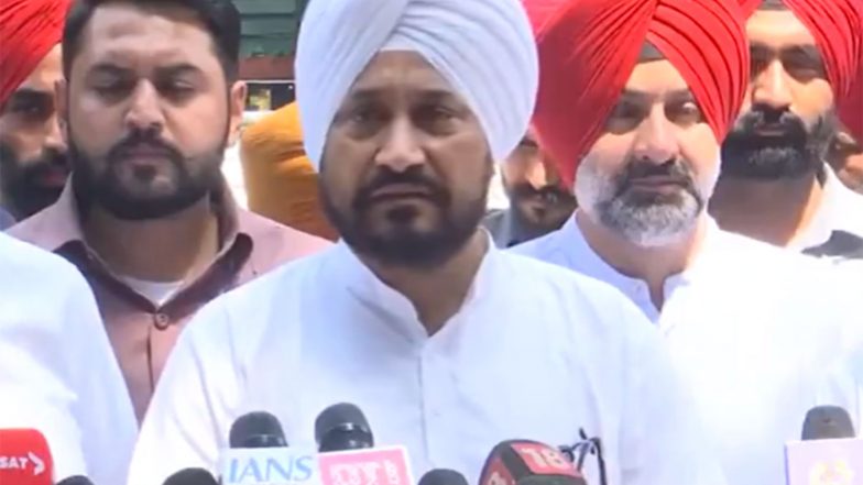 India News | Charanjit Singh Channi Demands Arrest of Punjab Finance Minister Cheema in Dalit Labourer Suicide Case