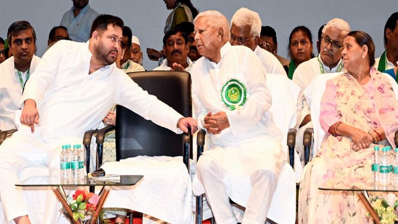 India News | MP-MLA Court Frames Charges Against Lalu Yadav, Rabri, Tejashwi Under PMLA Act; Says Probe Against RJD Chief Not Politically Motivated