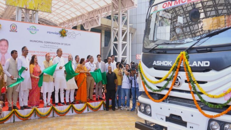 India News | MCD Flags off 176 New Electric Sanitation Vehicles in South Delhi
