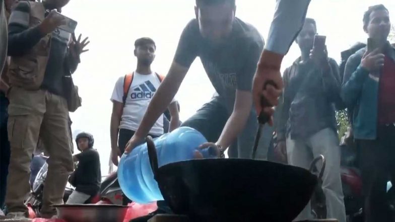 World News | From Queues to Campus Cookout: Nepal Students Protest Cooking Gas Shortage with Symbolic Roadside Meal