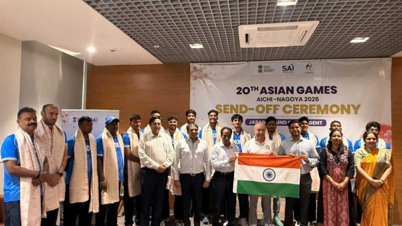 Sports News | Indian Swimming Team Gets Warm Send-off Ahead of Aichi-Nagoya Asian Games